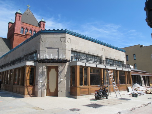 Le Diplomate at 14th & Q Streets NW in Logan Circle is being transformed from an old laundry.