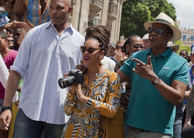 Singer Beyonce and rapper Jay-Z in Old Havana, Cuba, April 4 celebrating their fifth wedding anniversary