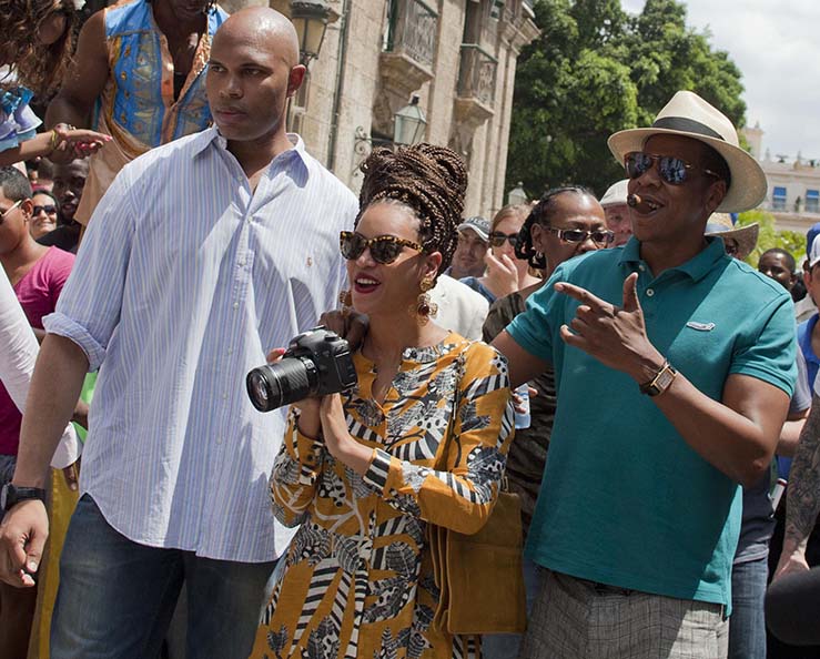 Singer Beyonce and rapper Jay-Z in Old Havana, Cuba, April 4 celebrating their fifth wedding anniversary