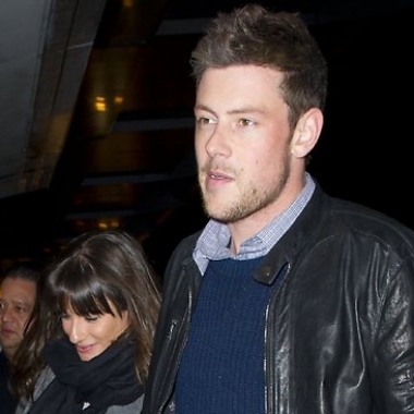 Lea Michele and Cory Monteith arrive at JFK airport in New York City.