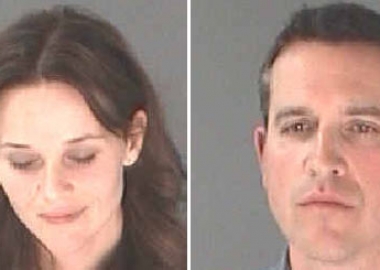 Mug shots pf Reese Witherspoon and her husband, Jim Toth.