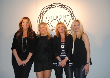 From L-R: Georgetown Cupcake founders Katherine Kallinis and Sophie LaMontagne, Drybar founder Alli Webb and bluemercury CEO Marla Malcom-Beck (Ko Im/DC on Heels)