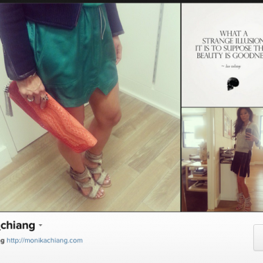 Designer Monika Chiang rocks awesome fashion, esp. heels. (www.instagram.com/monika_chiang)