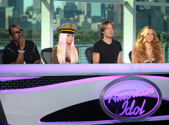Current American Idol Judges Randy Jackson, Nicki Minaj, Keith Urban and Mariah Carey are reportedly out of jobs. (Michael Becker/Fox)