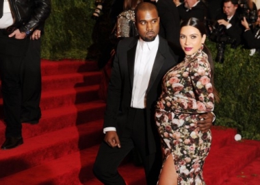 Kanye West and Kim Kardashian attend a gala t the Metropolitan Museum of Art on May 6, 2013 in New York City.