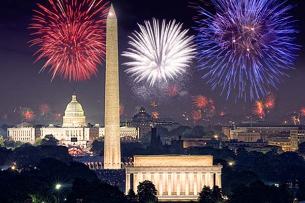 Fireworks over the National Mall (Photo courtesy of PBS)