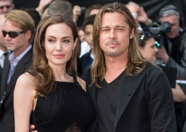 Angelina Jolie and Brad Pitt attend the World Premiere of 'World War Z' at The Empire Cinema, June 2, 2013 in London. It was Jolie's first appearance since having a double mastectomy in May. (Mark Cuthbert/Getty Images)