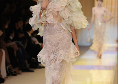 Armani prive runway at Paris Couture Week (Patrick Kovarik/AFP/Getty Images)