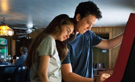 Shailene Woodley and Miles Teller in The Spectacular Now