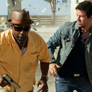 Denzel Washington and Mark Wahlberg star in 2 Guns, which opened at number one. (Photo courtesy Universal Pictures)