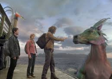Our young heros encounter a mythical sea creature. (Photo courtesy of 21st Century Fox)