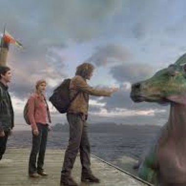 Our young heros encounter a mythical sea creature. (Photo courtesy of 21st Century Fox)