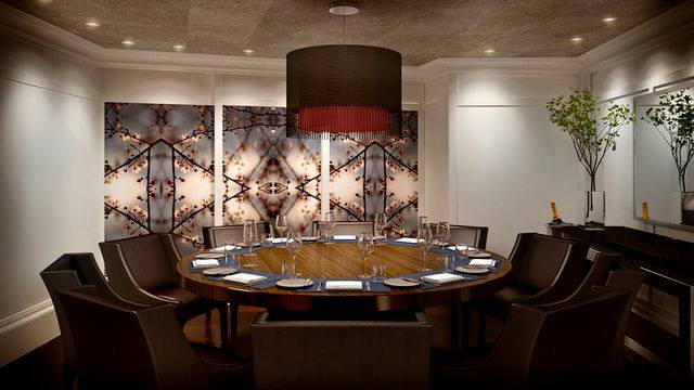 A sneak peek at J&G Steakhouse's new private Cherry Blossom dining room. (Photo: J&G Steakhouse)