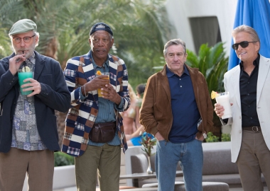 Kevin Kline, Morgan Freeman, Robert DeNiro and Michael Douglas star in Last Vegas. (Photo: CBS Pictures)