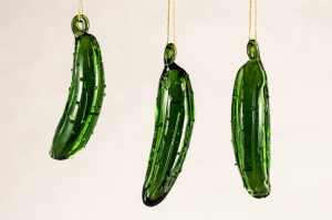 Hand-blown ornaments including the original Christmas Pickle from Kate Klip Glass will be on sale. (Photo: Kate Klip Glass) 
