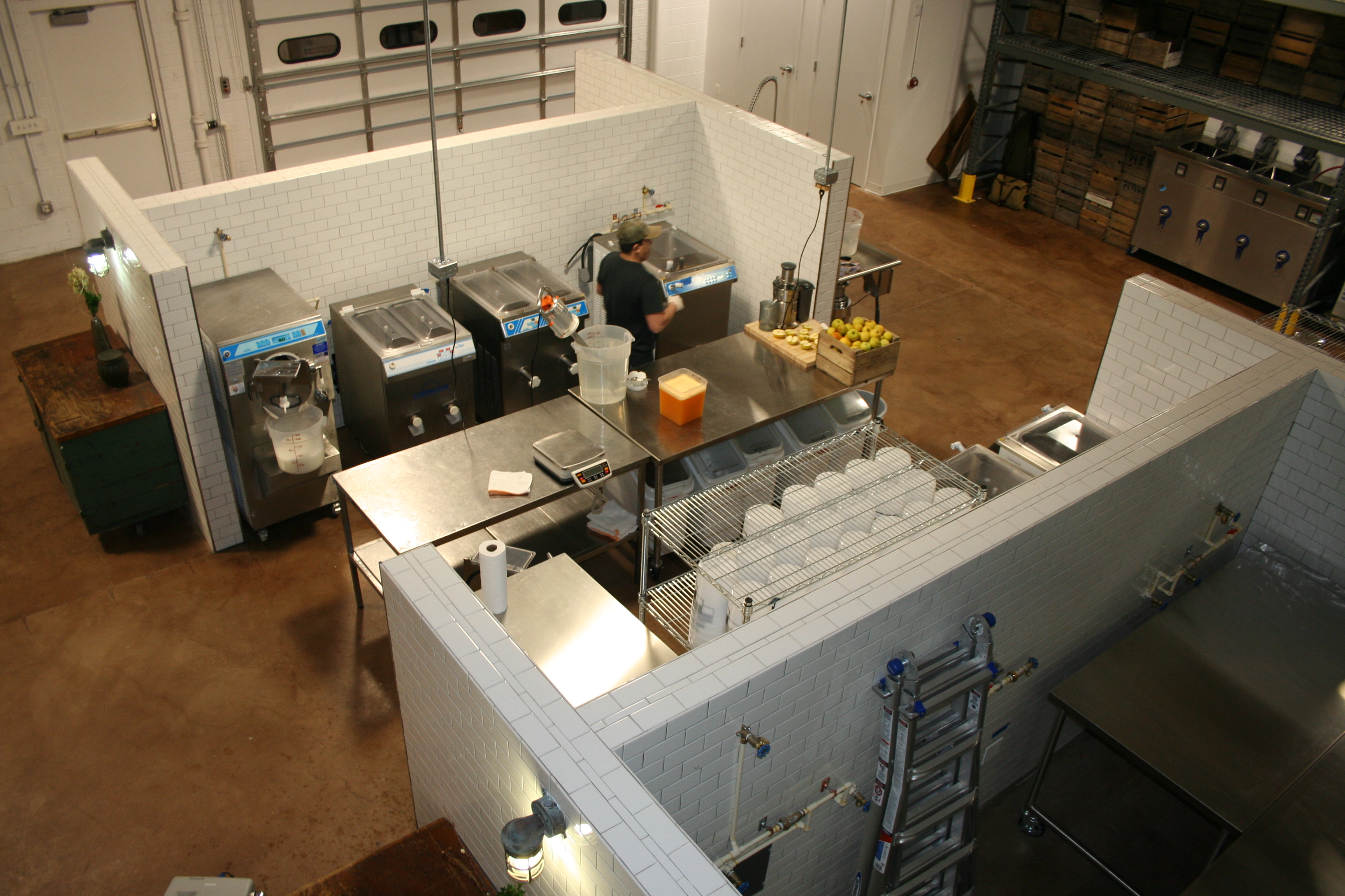 The production facility at Dolcezza. Two new lines are in the center of the photo and another, to be moved from Georgetown, will be installed in the area to the left. (Photo: Mark Heckathorn/DC on Heels)