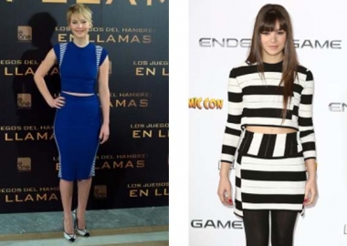 Left: Jennifer Lawrence (Photo: Stylebistro). Right: Hailee Steinfeld (Photo: Stylebistro)