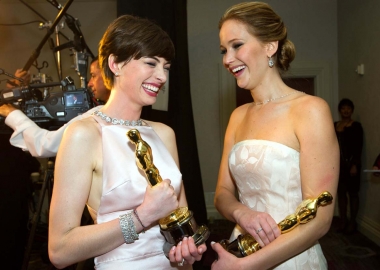 Oscar winners Anne Hathaway and Jennifer Lawrence (Photo: Alt Film Guide)