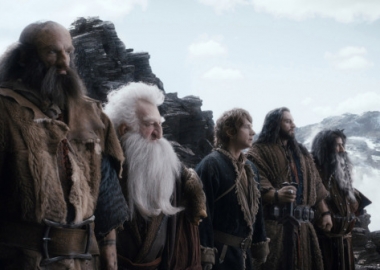 Graham McTavish as Dwalin, left, Ken Stott as Balin, Martin Freeman as Bilbo, Richard Armitage as Thorin and William Kircher as Bifur in a scene from The Hobbit: The Desolation of Smaug. (Photo: Warner Bros.)