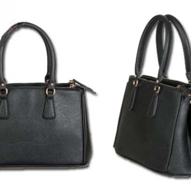 This dark gray leather satchel handbag is sleek and elegant, and makes you stand out in the crowd. (Photo: Kuku Closet)