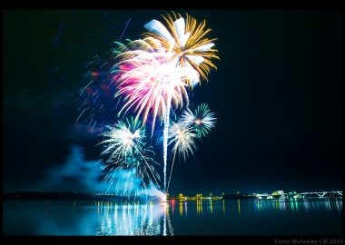 Fireworks over the Alexandria waterfront during First Night Alexandria 2012. (Photo: Victor Wolansky)