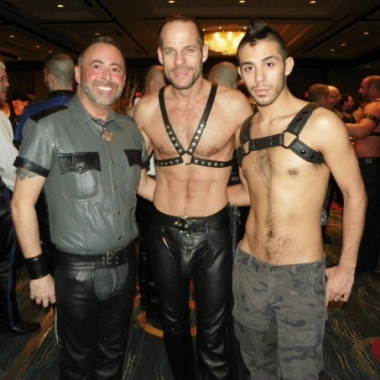 Participants at the 2012 Mid Atlantic Leather Weekend in the hotel lobby. (Photo: First Coast Leather Society)