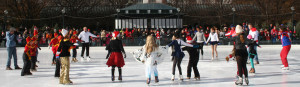 Ice skating at the National Galley of Art Sculpture Garden (Photo: National Gallery of Art)