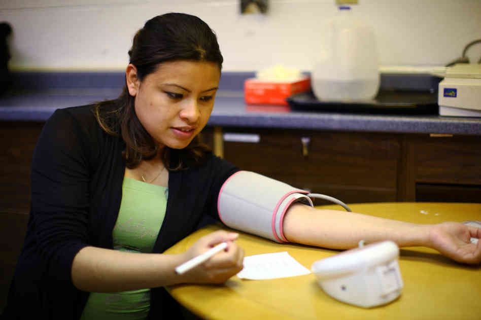 Monitoring your own blood pressure at home is easy to do, as long as you keep a few basics in mind. (Photo: NPR)