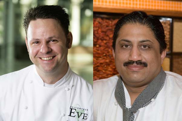 Chefs Cathel Armstrong of Restaurant Eve (left) and Vikram Sunderam of Rasika. (Photos: Star Chefs and Gourmet India)