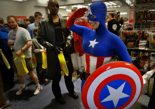 Captain America visits the 2013 Awesome Con. (Photo: Washington Post)