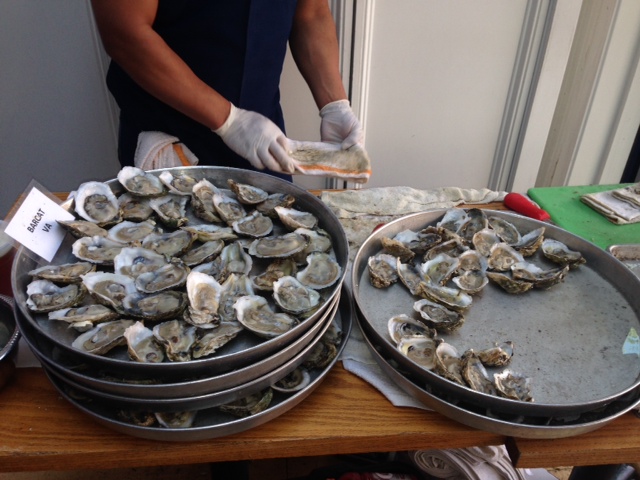Oysters piled high at Hank’s Oyster Bar’s 7th annual oyster fest (Photo: Richard Barry/DC on Heels)