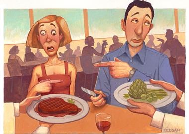 Don't leave your date having to order the side dishes! (Illustration: Jon Keegan)