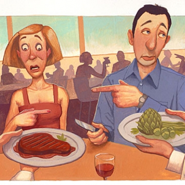 Don't leave your date having to order the side dishes! (Illustration: Jon Keegan)