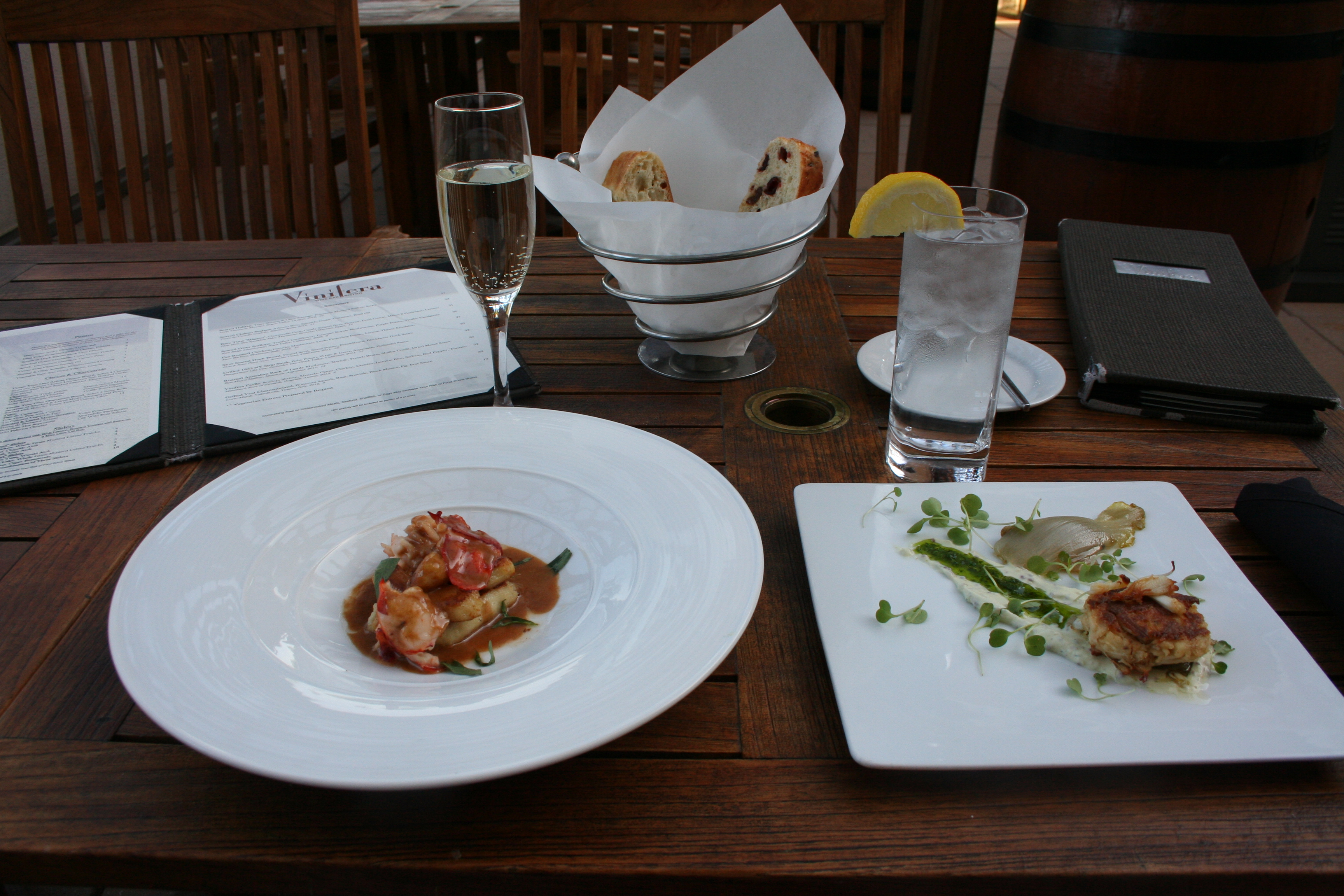 Small plates include the lobster gnocchi and seared crab cake. (Photo: Mark Heckathorn/DC on Heels)