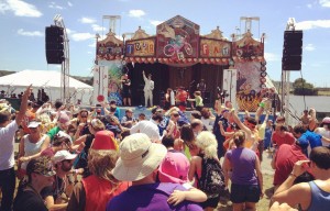 Tour de Fat fills two stages and a tent with a variety of offbeat performances. (Photo: New Belgium Brewing Co.)