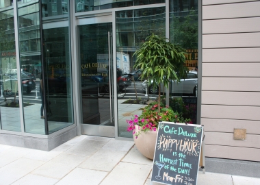 Cafe Deluxe opened its fifth location in May in the new Hilton Garden Inn at 22nd and M Streets NW. (Photo: Mark Heckathorn/DC on Heels)