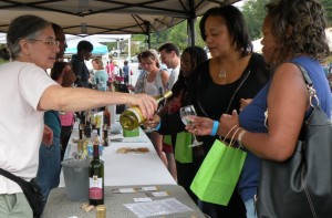 Sample Maryland wines at the Mid Summer Wine Fest in Silver Spring. (Photo: Milk Lady Events)