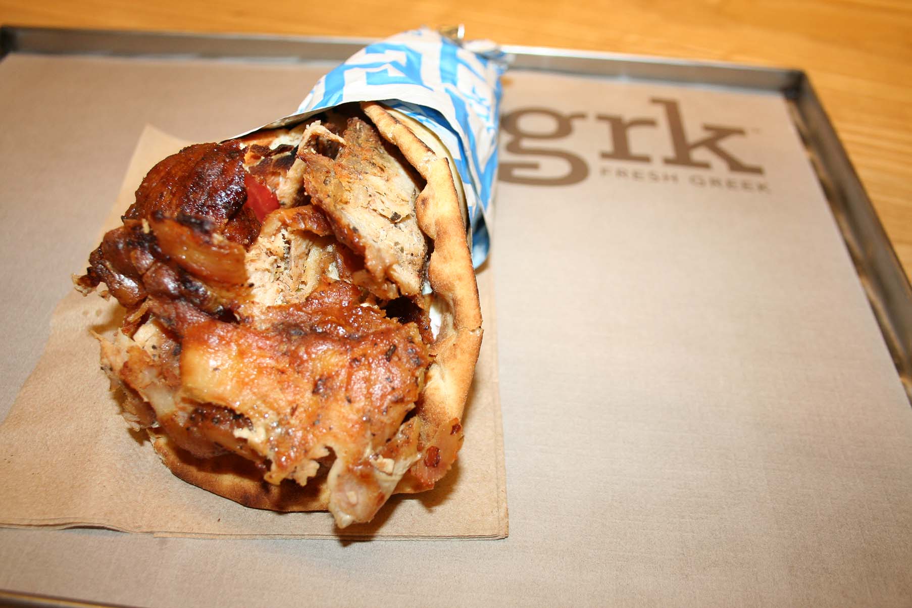 GRK's chicken Yerro pita (Photo: Mark Heckathorn/DC on Heels)