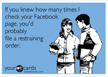 To stalk or not to stalk? (Graphic: 3dcoloredglasses/someecards)