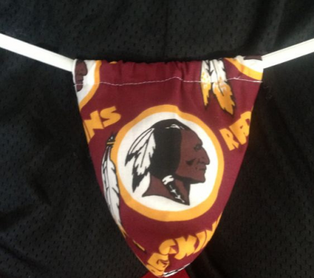Male thongs with the Redskins logo will no longer be available on Etsy. (Photo: thegearhut/Etsy)