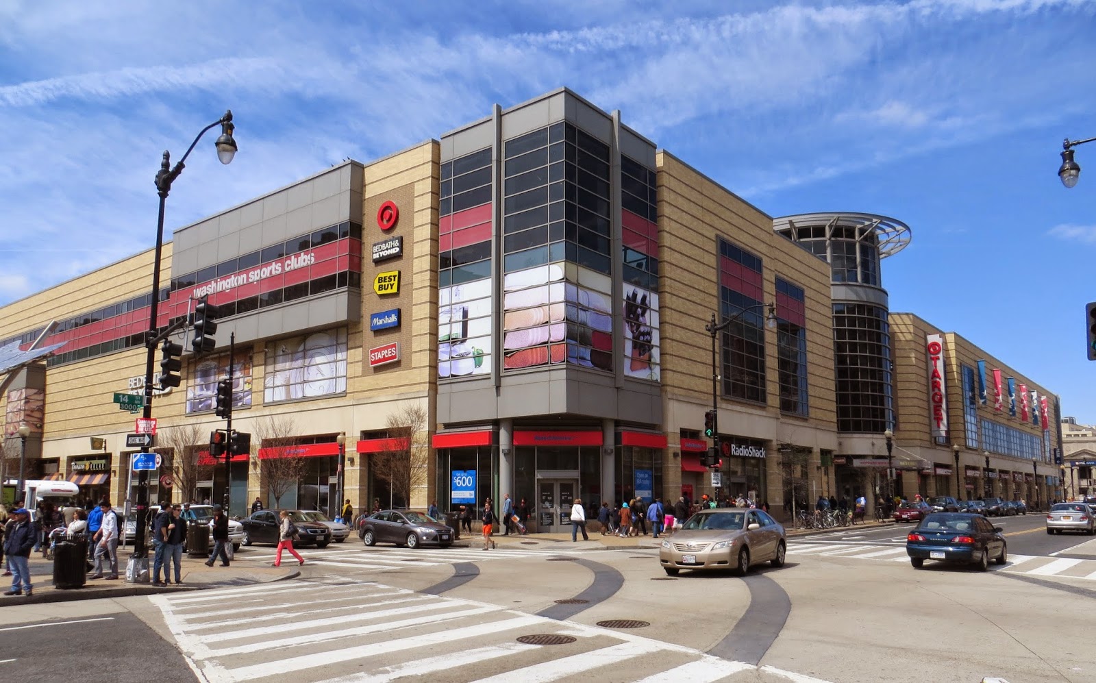 DC USA in Columbia Heights is a three-story shopping center across from a metro station. (Photo: Streets of Washington)