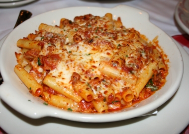 Taylor Street baked ziti with Italian sausage, pomodoro sauce and Italian cheese blend. (Photo: Mark Heckathorn/DC on Heels)
