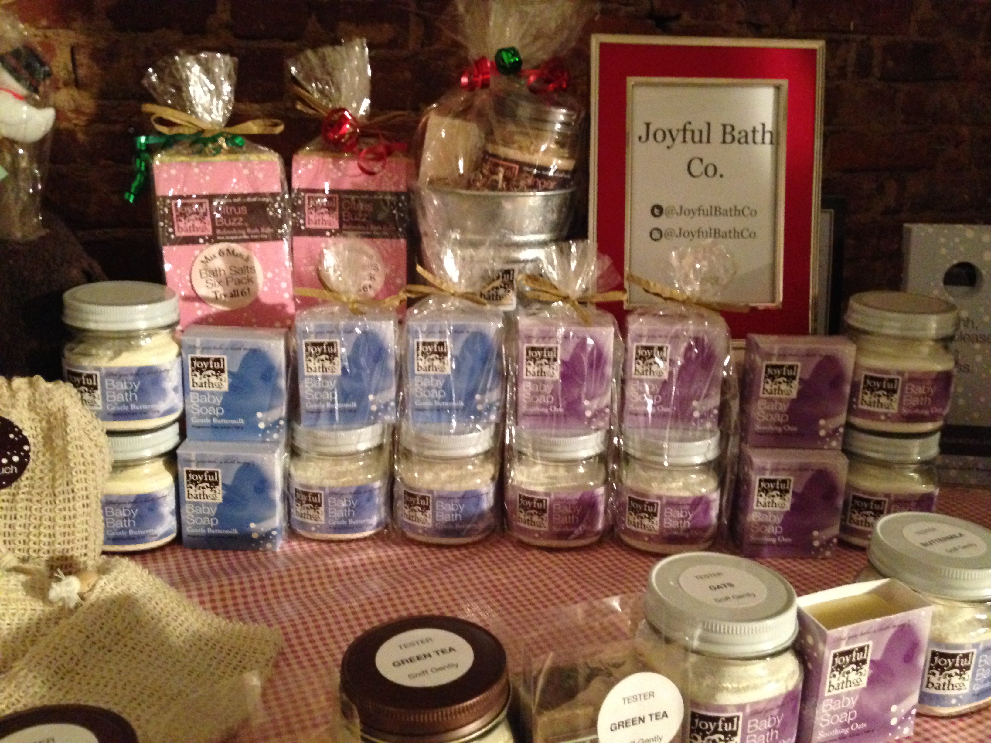 Joyful Bath Co. products (Photo: Lia Phipps/DC on Heels)