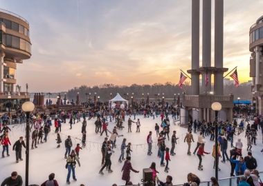 The ice skating rink at Washington Harbour in Georgetown opens this weekend. (Photo: Washington Harbour)