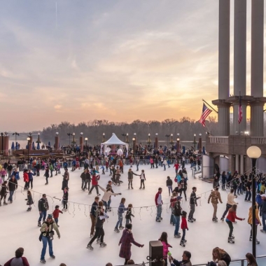 The ice skating rink at Washington Harbour in Georgetown opens this weekend. (Photo: Washington Harbour)