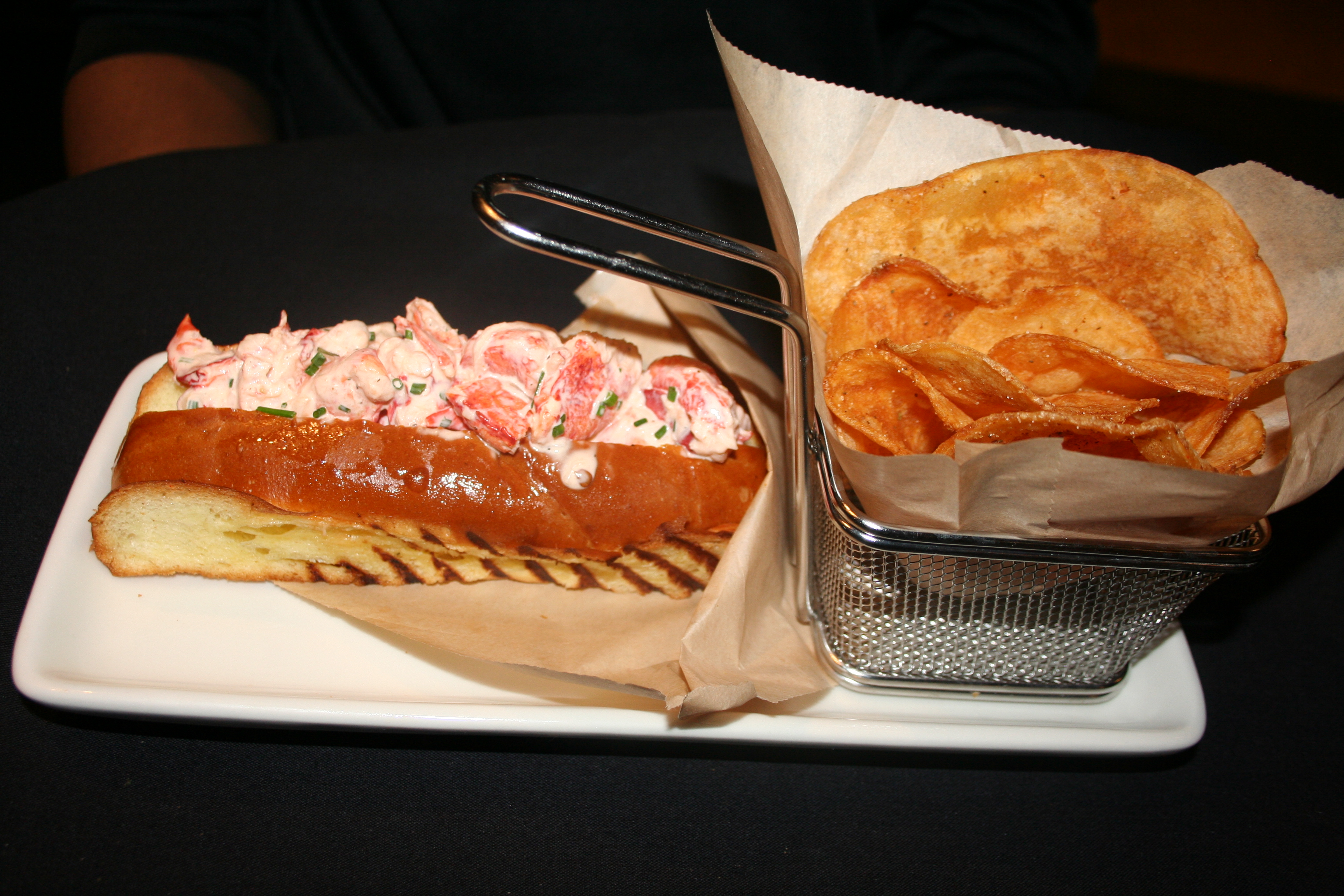 For $18 you can have a lobster roll and Old Bay chips. (Photo: Mark Heckathorn/DC on Heels)