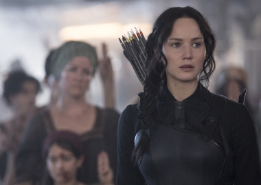 Jennifer Lawrence stars as Katniss Everdeen in 
