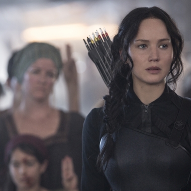 Jennifer Lawrence stars as Katniss Everdeen in 