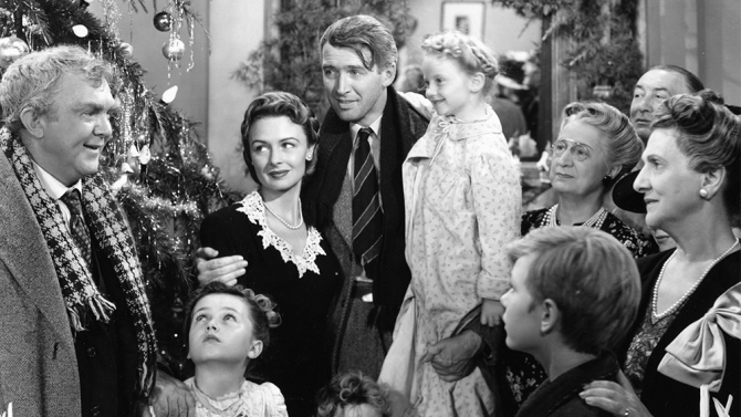 The Christmas classic, "It's a Wonderful LIfe," will be shown this weekend at AFI Silver in Silver Spring and Angelika Cinema in Fairfax. (Photo: Liberty Productions)