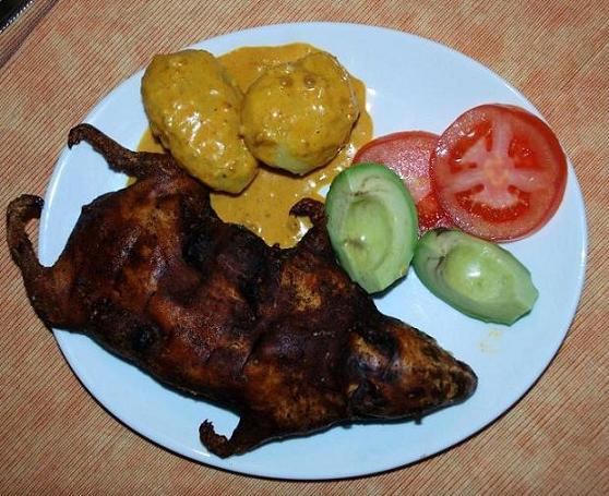 Guinea pig served grilled are eaten as a delicacy in Peru. (Photo: Schoci/Wikipedia
